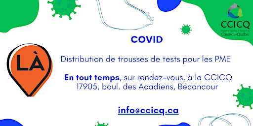 Distribution de trousses de tests pour les PME à la CCICQ