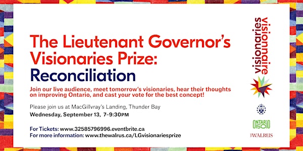 LIEUTENANT GOVERNOR'S VISIONARIES PRIZE_RECONCILIATION / PRIX VISIONNAIRE D...