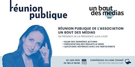 Réunion publique UBDM - 02/06/2022 billets