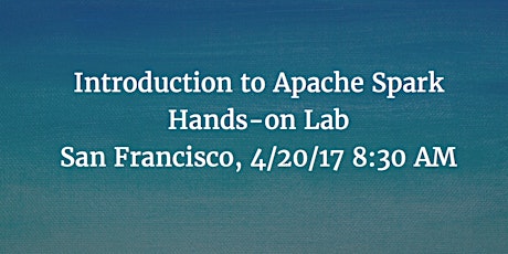 San Francisco, CA- Introduction to Apache Spark primary image