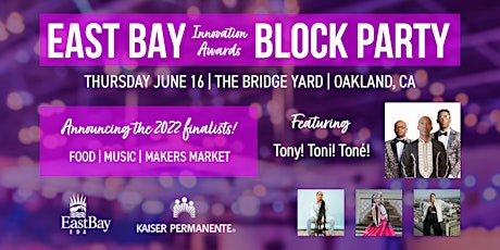 Image principale de East Bay Innovation Awards Block Party