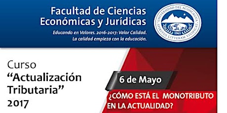 Imagen principal de Curso Actualización Tributaria - "¿COMO ESTÁ EL MONOTRIBUTO EN LA ACTUALIDAD?