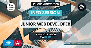 BeCode Antwerpen – Info session – Junior Web Developer
