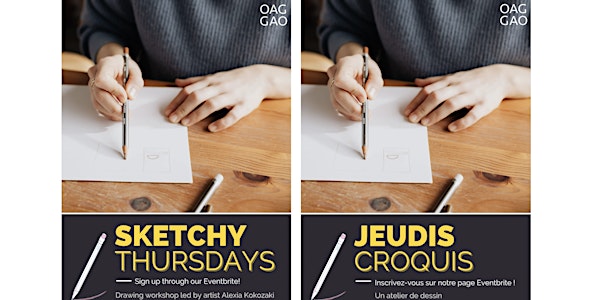 OAG's Virtual Sketchy Thursdays / Jeudis croquis, présentés par la GAO