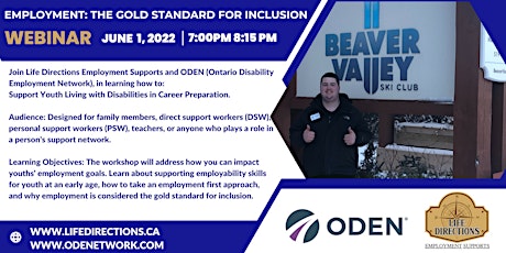 EMPLOYMENT:  The Gold Standard for Inclusion tickets