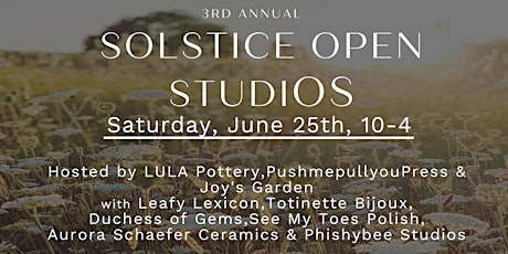 Solstice Open Studios tickets