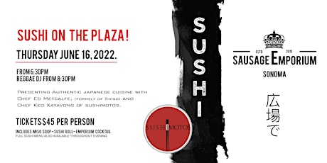 SUSHI ON THE PLAZA tickets