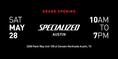 Specialized Austin Grand Opening Party tickets