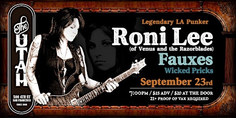 RONI LEE w/ FAUXES, & WICKED PRICKS tickets
