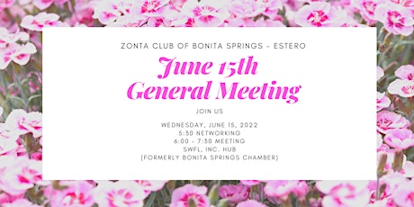 June General Meeting tickets