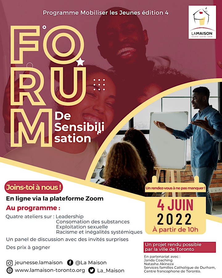 Image de Forum de Sensibilisation Virtuel  - Mobiliser les Jeunes 2022