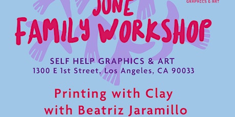 Family Workshop: Printing with Clay tickets