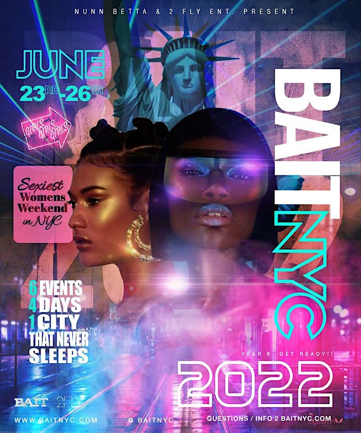 BAIT NYC 2022 PRIDE FOR WOMEN JUNE 23th - JUNE 26th!!! image