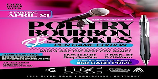 Poetry Bourbon & Smokes at Zero's Luxe Lounge