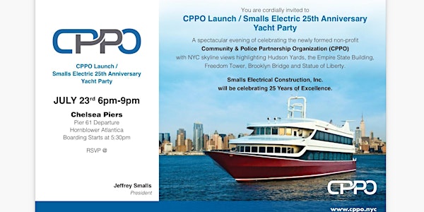 CPPO Launch/Smalls Electric 25th Anniversary Yacht Party