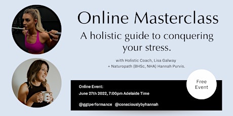 Women's Wellness Masterclass: A holistic guide to conquering your stress tickets