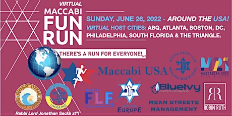 2022 Maccabi USA Virtual FunRun (Sunday, June 26, 2022) tickets