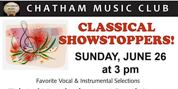 Chatham Music Club Gala - Classical Showstoppers