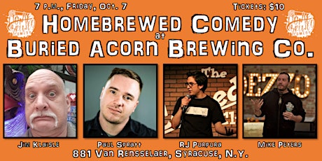 Homebrewed Comedy at Buried Acorn Brewing Company