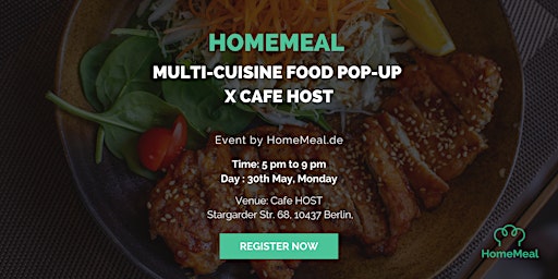 HomeMeal Multi-cuisine food pop-up x Cafe HOST