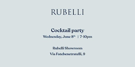 Rubelli cocktail party @ FUORISALONE biglietti
