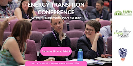 Energy Transition Conference: Communities delivering local net zero tickets