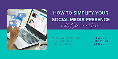 How to Simplify your Social Media Presence tickets