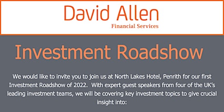 David Allen Financial Services - Investment Roadshow primary image