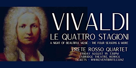 VIVALDI - LE QUATTRO STAGIONI - A Night of Beautiful Music in Howick primary image