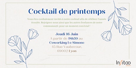 Cocktail de printemps  - Agence de Lyon