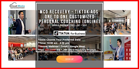 TikTok Partner- TikTok (Online One to One Coaching) tickets