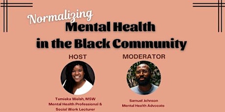 Normalizing Mental Health in the Black Community tickets