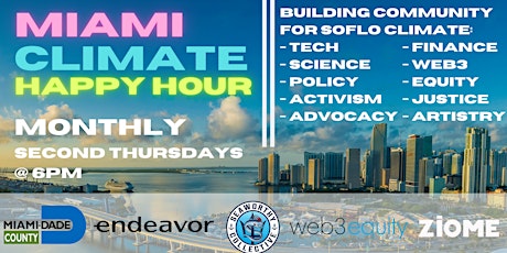 Miami Climate Happy Hour - Monthly tickets