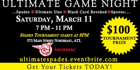 Ultimate Game Night at Taco Mac primary image