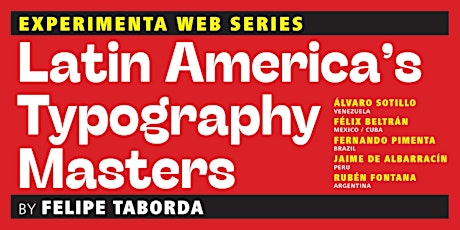 Latin America’s Typography Masters with Felipe Taborda tickets