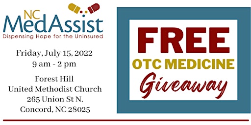 Cabarrus County Over-the-Counter Medicine Giveaway 7.15.2022