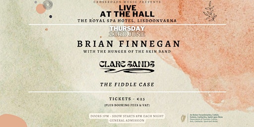 Crossroads Music Presents BRIAN FINNEGAN, CLARE SANDS & THE FIDDLE CASE primary image
