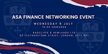 ASA Finance Networking Event tickets