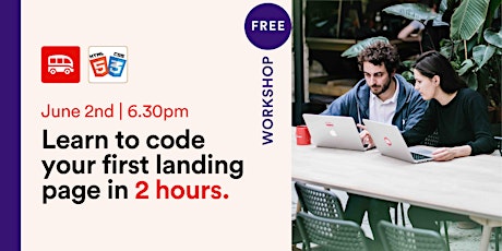 Online workshop: Learn to code your first landing page in 2 hours tickets