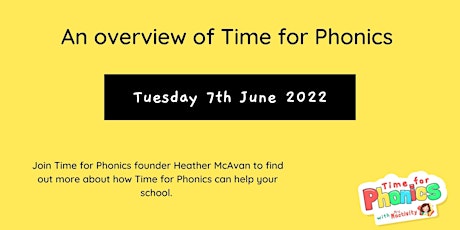 An introduction to Time for Phonics tickets