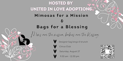 Mimosas for a Mission &  Bags for a Blessing!