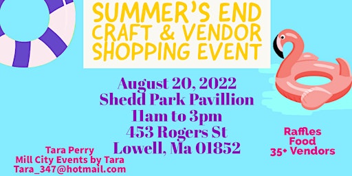 Summer's End Craft & Vendor Shopping Event