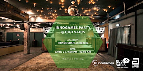 Hauptbild für InnoGames Party @ Quo Vadis