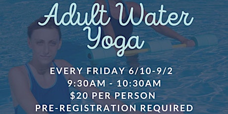 Adult Water Yoga tickets