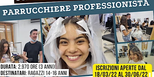 Corso Gratuito Parrucchieri - Ragazzi 14-16 anni - Qualifica Professionale
