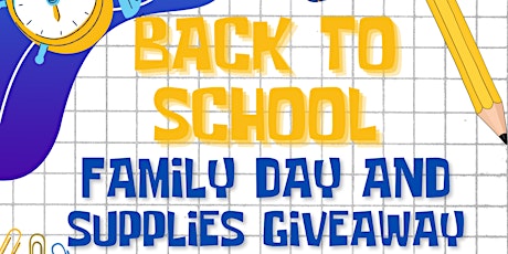 Back To School Family Day and Supply Giveaway primary image