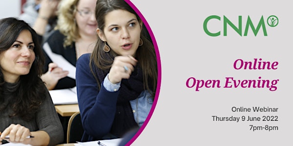 CNM Ireland Online Open Evening - Thursday 9 June 2022