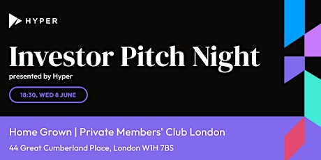 Investor Pitch Night presented by Hyper primary image