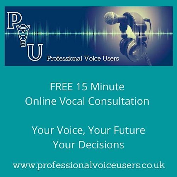 FREE 15 Minute Online Vocal Consultation image