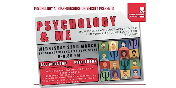 Psychology & Me hosted by Psychology at Staffordshire University